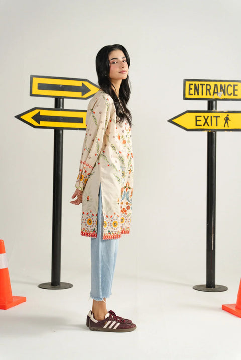 1 Piece Printed Lawn Shirt