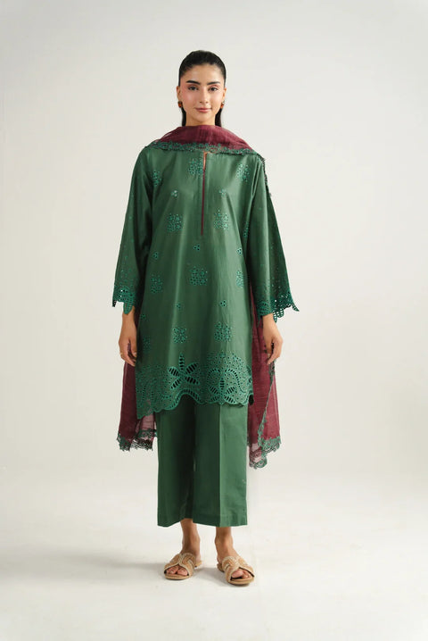 3 Piece Embroidered Lawn Suit
