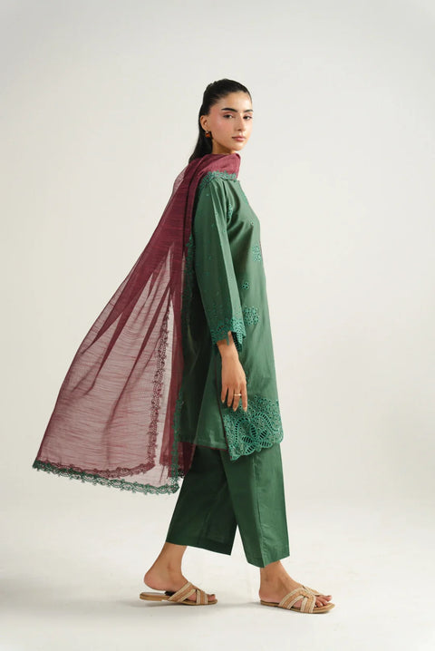 3 Piece Embroidered Lawn Suit