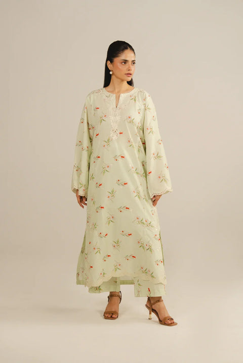 2 Piece Printed Embroidered Lawn Suit