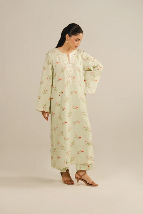 2 Piece Printed Embroidered Lawn Suit