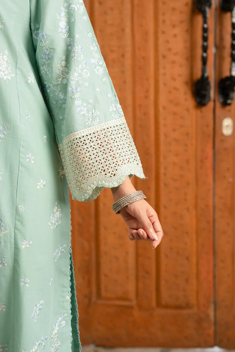 2 Piece Embroidered Cambric Dress Pret SS - 26