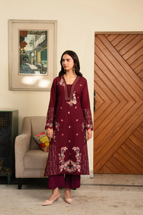 2 Piece Embroidered Suit Pret SS - 26