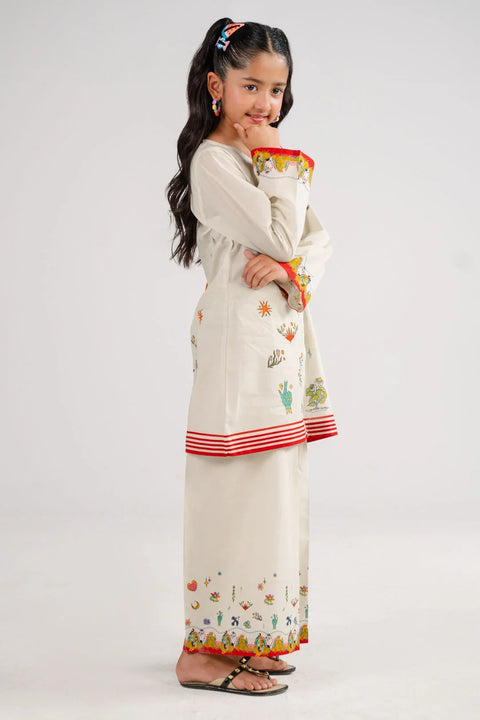 2 Piece Printed Cambric Suit
