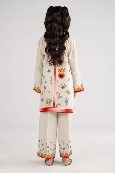 2 Piece Printed Cambric Suit