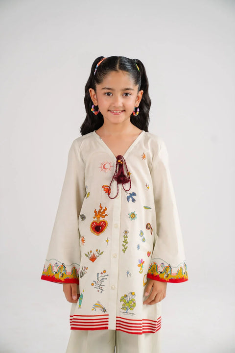 2 Piece Printed Cambric Suit