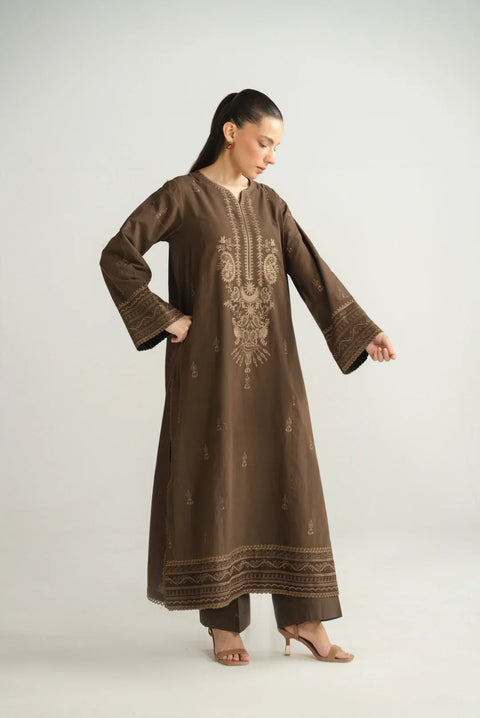 2 Piece Embroidered Lawn Suit Pret SS - 26