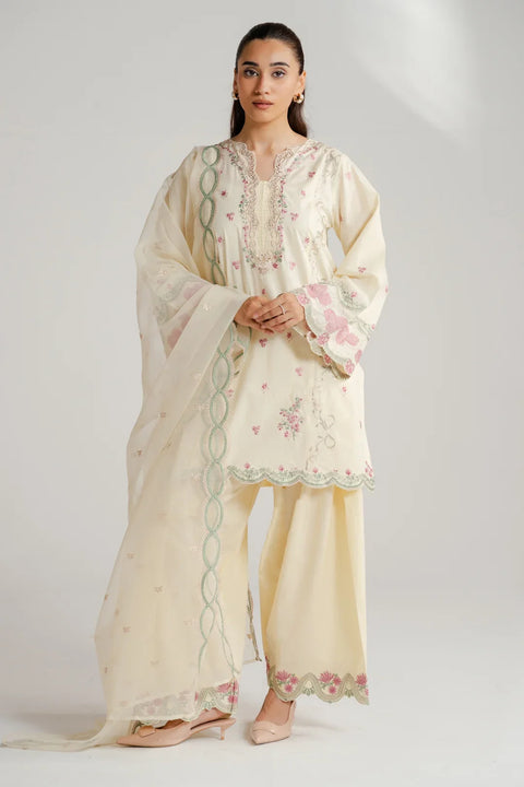 3 Piece Embroidered Lawn Suit