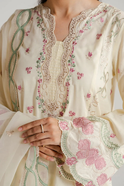 3 Piece Embroidered Lawn Suit